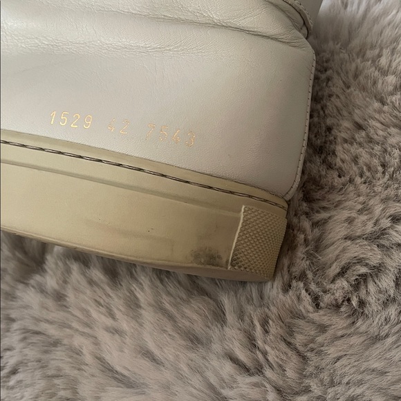 Men's Common Projects Gray High-Top Leather Sneakers 42 - Picture 8 of 13